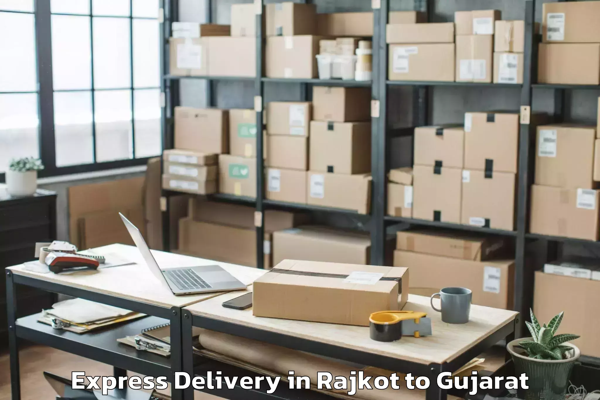 Leading Rajkot to Dhama Express Delivery Provider